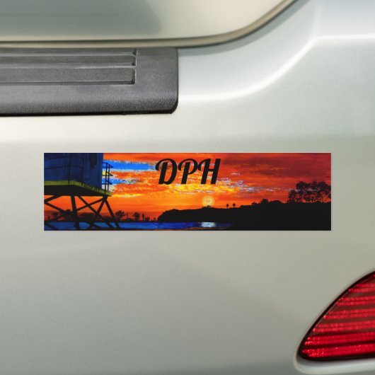 Bubblepacific bumper stickers, haven-Dana-punt Bumpersticker (Op auto)