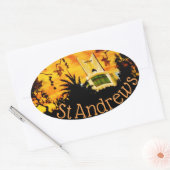 Bubblepacific bumper stickers, St Andrews-kerk Ovale Sticker (Envelop)