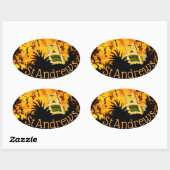 Bubblepacific bumper stickers, St Andrews-kerk Ovale Sticker (Vel)