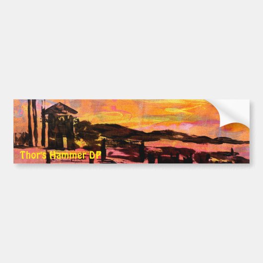 Bubblepacific bumper stickers, Thors hamer Bumpersticker (Voorkant)