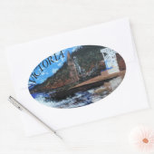 Bubblepacific bumper stickers, Victoria strand so  Ovale Sticker (Envelop)