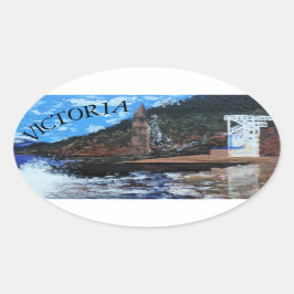 Bubblepacific bumper stickers, Victoria strand so  Ovale Sticker