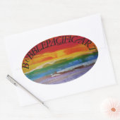 Bubblepacific bumpers, logo 1 DAG Ovale Sticker (Envelop)