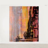 Bubblepacific wall tapestry, Dana guard toren Wandkleed (Voorkant)