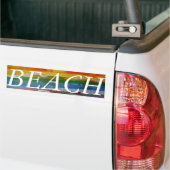 Bubblepacifische bumperstickers, BEACH Bumpersticker (Op Truck)