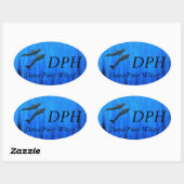 Bubblepacifische bumperstickers, DPH Warf Ovale Sticker (Vel)