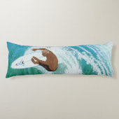 Bubblepacifische kussens, daksurfer lichaamskussen (Voorkant)