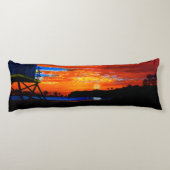 Bubblepacifische kussens, Dana-punt lifeguard-tore Lichaamskussen (Achterkant)