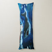 Bubblepacifische kussens, geweldig wit en oceaanwa lichaamskussen (Achterkant (Verticaal))