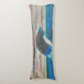 Bubblepacifische kussens, grijze walvis die breekt lichaamskussen (Voorkant Verticaal)