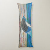 Bubblepacifische kussens, grijze walvis die breekt lichaamskussen (Achterkant (Verticaal))