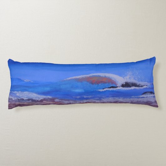 Bubblepacifische kussens, kustlijn lichaamskussen (Achterkant)