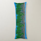 Bubblepacifische kussens, palmboomeiland lichaamskussen (Achterkant (Verticaal))