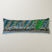 Bubblepacifische kussens, palmboomeiland lichaamskussen (Voorkant)