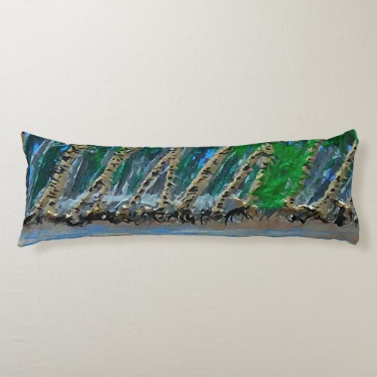 Bubblepacifische kussens, palmboomeiland lichaamskussen (Voorkant)