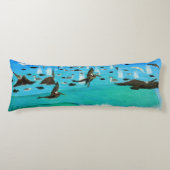 Bubblepacifische kussens, pelicaanse liefhebbers lichaamskussen (Voorkant)