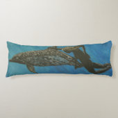 Bubblepacifische kussens, zwemmen met dolfijnen lichaamskussen (Voorkant)