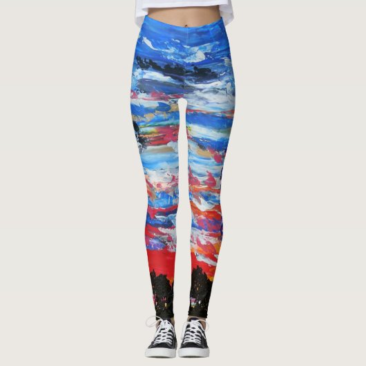 Bubblepacifische leggings (Voorkant)