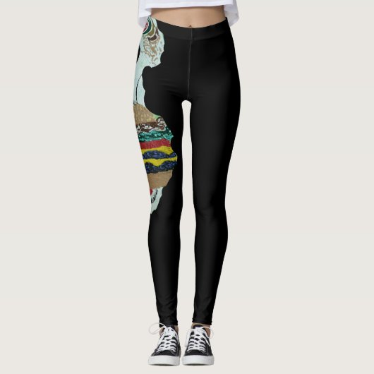 Bubblepacifische leggings (Voorkant)