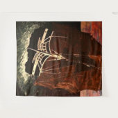 Bubblepacifische wandtapijten wandkleed (Voorkant (horizontaal))