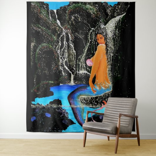 Bubblepacifische wandtapijten wandkleed (In situ)