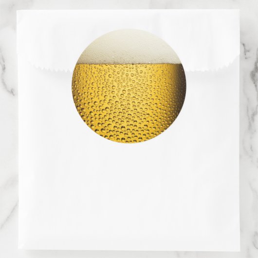 Bubbles 1 ronde sticker (Tas)