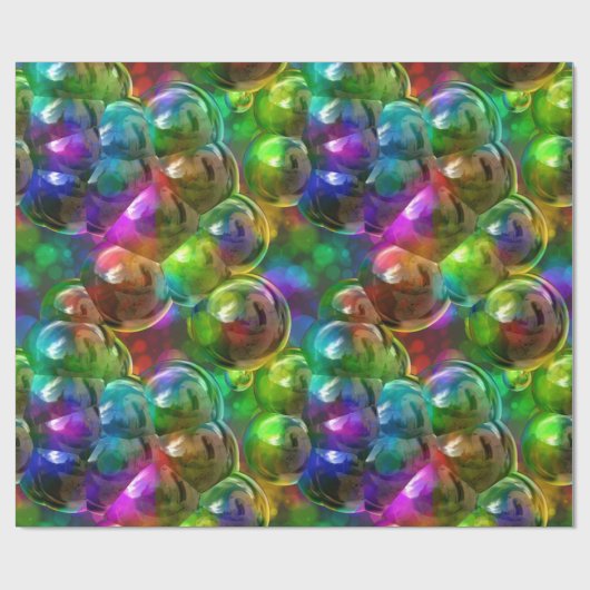 Bubbles 2 verpakkingspapier cadeaupapier (Vlak)