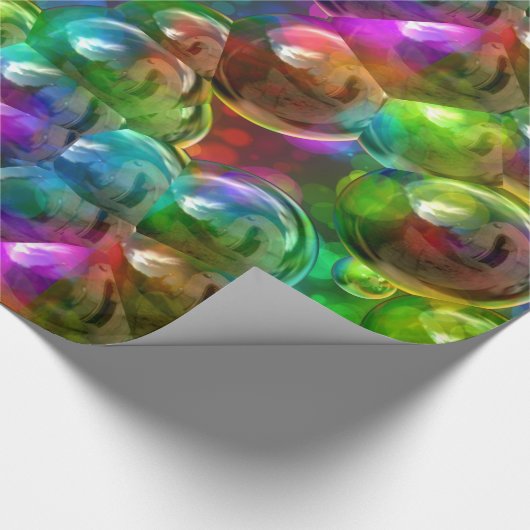 Bubbles 2 verpakkingspapier cadeaupapier (Hoek)