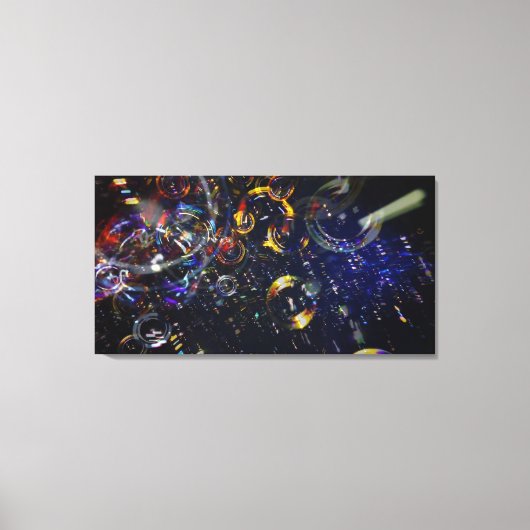 Bubbles 40x21 Canvasprint Canvas Afdruk (Voorkant)