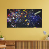 Bubbles 40x21 Canvasprint Canvas Afdruk (Insitu (Woonkamer))