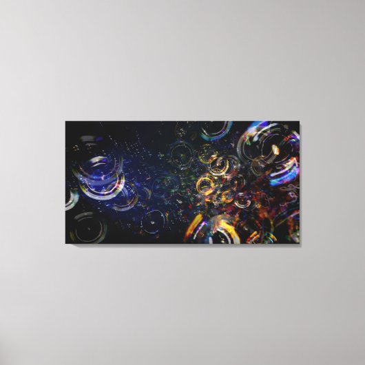 Bubbles 40x21 Canvasprint Canvas Afdruk (Voorkant)