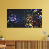 Bubbles 40x21 Canvasprint Canvas Afdruk (Insitu (Woonkamer))