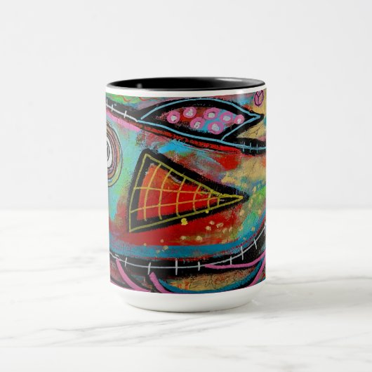 "Bubbles" 470 ml Bekermug Mok (Midden)