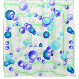 Bubbles Abstract Douchegordijn