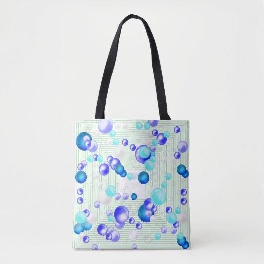 Bubbles Abstract Tote Bag (Voorkant)