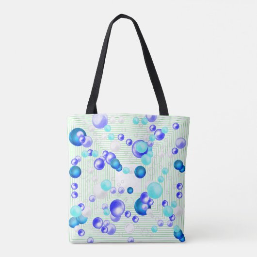 Bubbles Abstract Tote Bag (Achterkant)