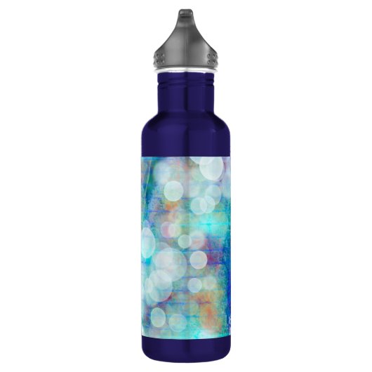 Bubbles Abstracte Fluid Art Marble - speciaal gepe Waterfles (Rechts)