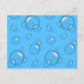 Bubbles Achtergrond Briefkaart! Briefkaart (Voorkant)