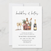 Bubbles and Bites Bruiloftsfeest Kaart (Voorkant)