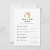 Bubbles and Brew Koppel Shower Trivia-spellen Kaart (Voorkant)