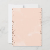 Bubbles and Brews Roos Gold Glitter Hartelijk dank Bedankkaart (Achterkant)