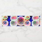 Bubbles art mok magneet deurbord visitekaartje waterfles etiket (Enkel label)