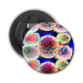 Bubbles art mok magnet button flesopener (Voorkant)