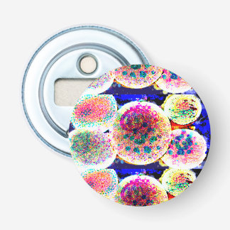 Bubbles art mok magnet button flesopener