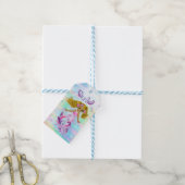 Bubbles & Baby Mermaids Baby shower Cadeaulabel (Met Touw)