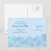 Bubbles Baby shower Uitnodiging Briefkaart (Voorkant / Achterkant)