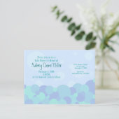 Bubbles Baby shower Uitnodiging Briefkaart (Staand voorkant)