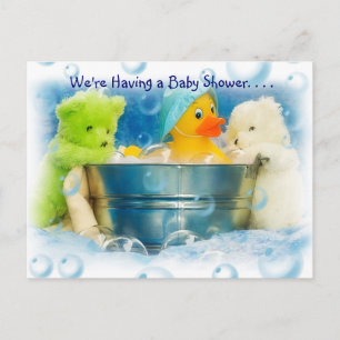 Bubbles Baby Shower-uitnodigingen Uitnodiging Briefkaart