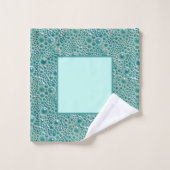 Bubbles Bath-handdoekset, turquoise Bad Handdoek (Wasdoekje)