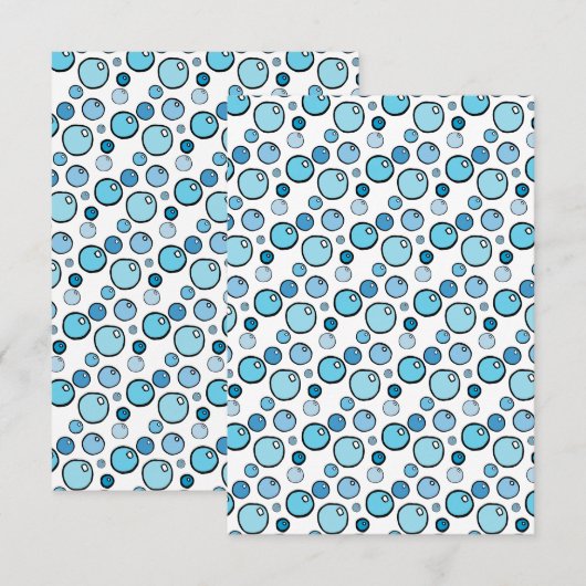 Bubbles Bedankkaart (Voorkant / Achterkant)